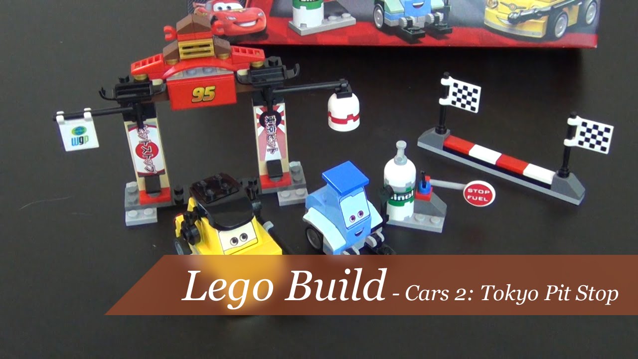 Lego Build   Disney Cars 2 Tokyo Pit Stop Set #