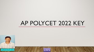 AP POLYCET 2022 KEY || PHYSICS