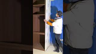 Wardrobe Assembly Process#usashorts #woodworking #diy