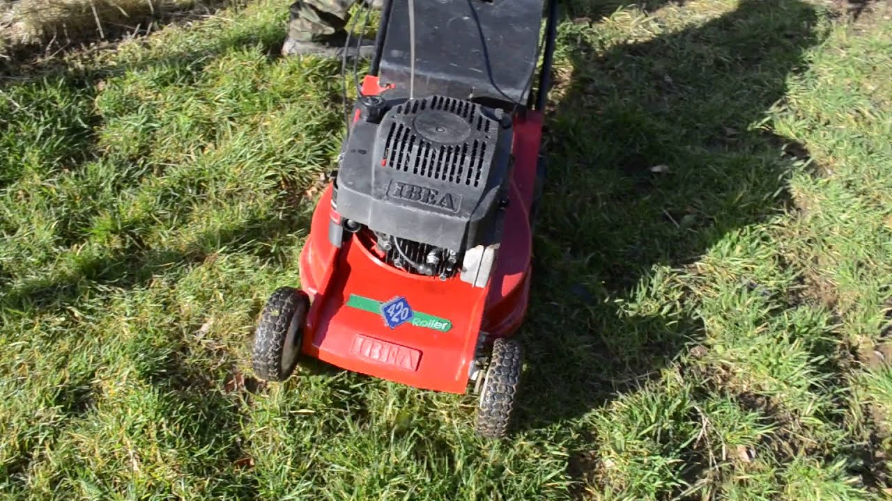 IBEA 420 Self Propelled Rear Roller Mower YouTube