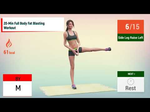 20 Min Full Body Fat Blasting Workout/20 წთ ცხიმის სრული დასაწვავი ვარჯიში