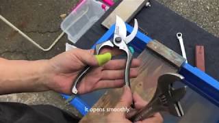 剪定鋏の研ぎ方 | How to sharpen pruners | Onoyoshi Hamono