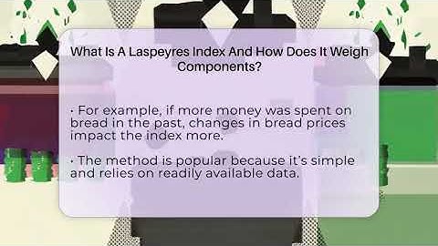 What Is A Laspeyres Index And How Does It Weigh Components? - Inflation Insight Channel