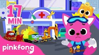 ouch where are you hurting car hospital pinkfong car story
