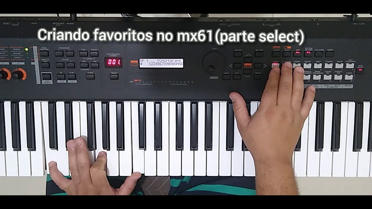 Como criar favoritos no MX 61 (part select)