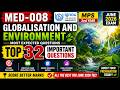 MED-008 Important Questions 2026 🚀 | Globalisation and Environment | IGNOU TEE June 2026