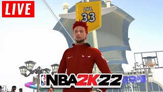 HITTING LEVELS 33-35 LIVE - SEASON 2 LEVEL 40 GRIND - BEST JUMPSHOT + BEST BUILD ON NBA2K22!