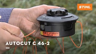 Maaidraad vervangen - AutoCut 46-2 - STIHL Bosmaaiers - YouTube