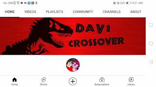 Davi Crossovers New Profile On Davis Youtube Channel
