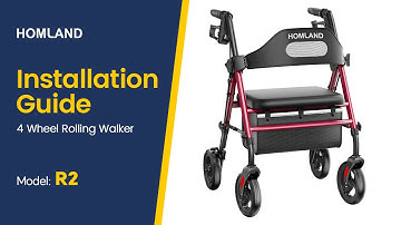 How to Install 4 Wheel Rollator Walker (Model: R2)
