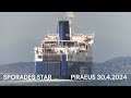 Sporades star morning departure from piraeus port