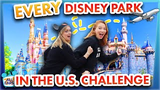 EVERY Disney Theme Park in the U.S. in ONE DAY -- Disney World to Disneyland 6 Parks Challenge