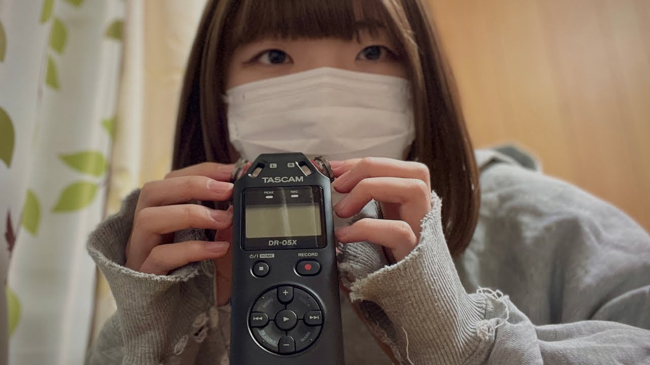 【ASMR】ゼロ距離でカリカリ囁きながら、いろんな速さで指耳かき