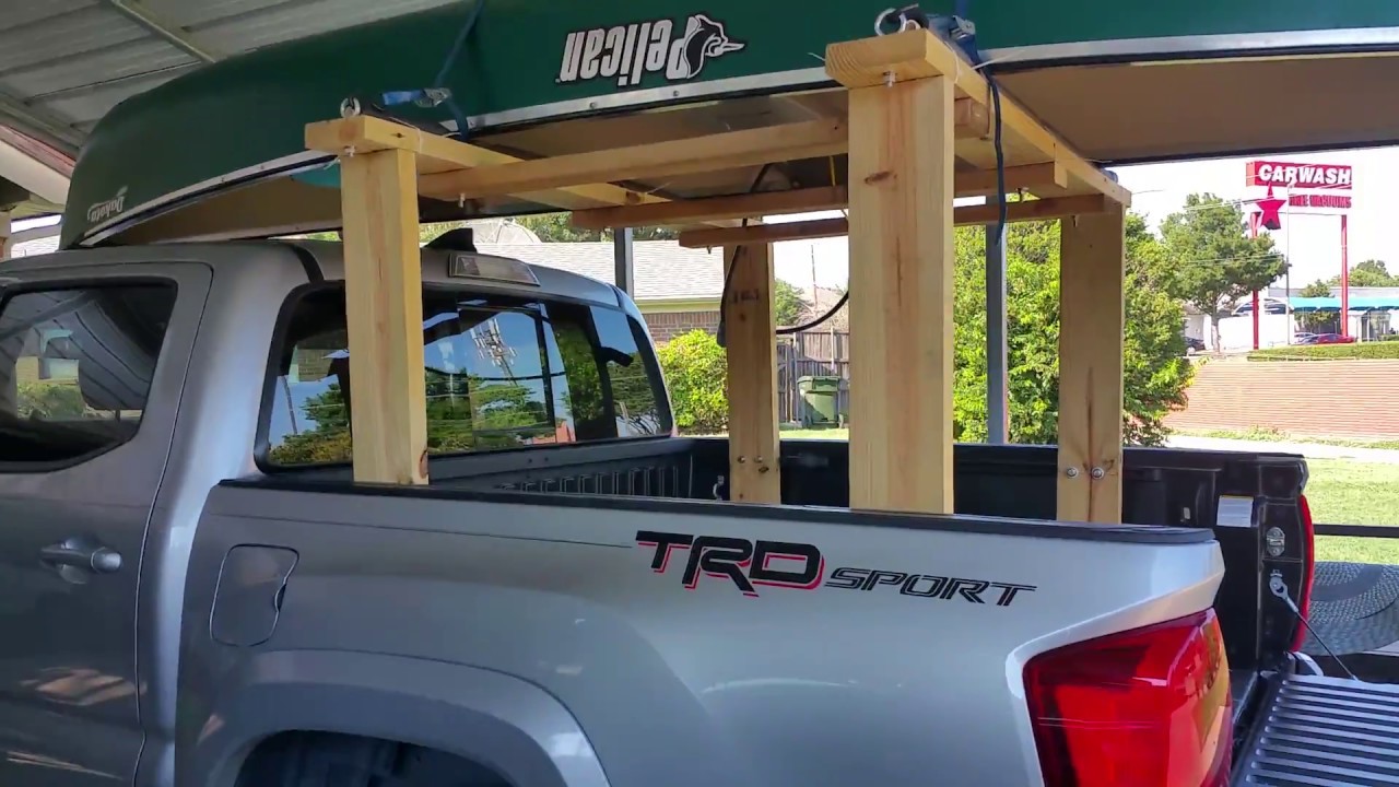 DIY Homemade Truck Bed Rack (Ladder, Canoe, Kayak) - YouTube