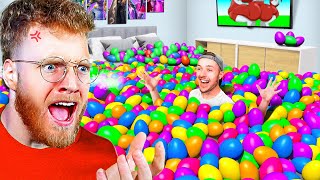 I Put 100,000 EASTER EGGS in My BESTFRIENDS ROOM! (prank)