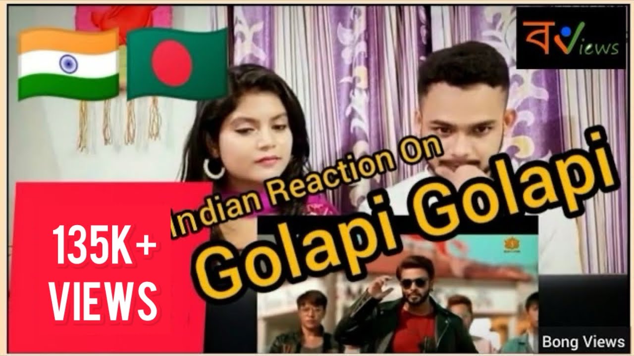 Indian Reaction on Bangladeshi movie song | Golapi Golapi | Shakib Khan | Bubly