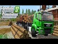 ВЫРУБАЕМ ЛЕС! ПРИЦЕП С АВТОПОГРУЗКОЙ. Farming Simulator 17