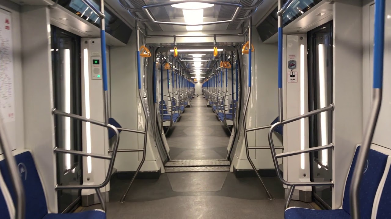 Moscow. Russia. March 2020. Virus Outbreak. Empty subway train.