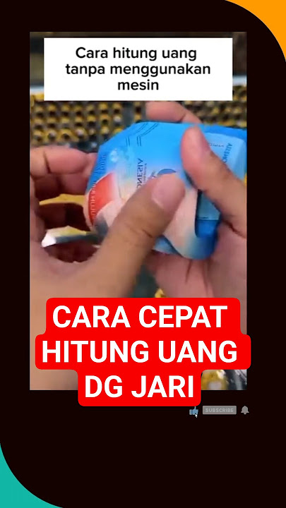 CARA MENGHITUNG UANG DENGAN JARI #uang #hitungcepat #bank #shorts #viral