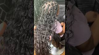 Medium Boho Butt Length Knotless #braids
