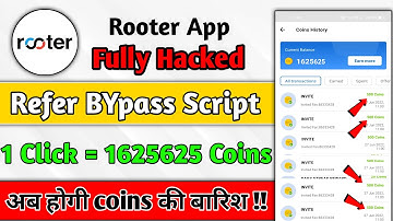 💥Rooter App New Refer BYpass Script | Rooter App Unlimited Trick | Rooter App Hack | Earning Pustak
