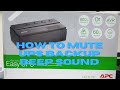 How to Mute/remove permanently UPS Backup Beep Sound