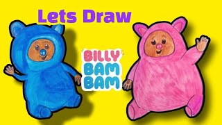 how to draw Bam Bam @BabyTV