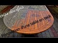 Rnover une table de jardin en teck  sans produit  extrieur  rcupration  bretagne  france