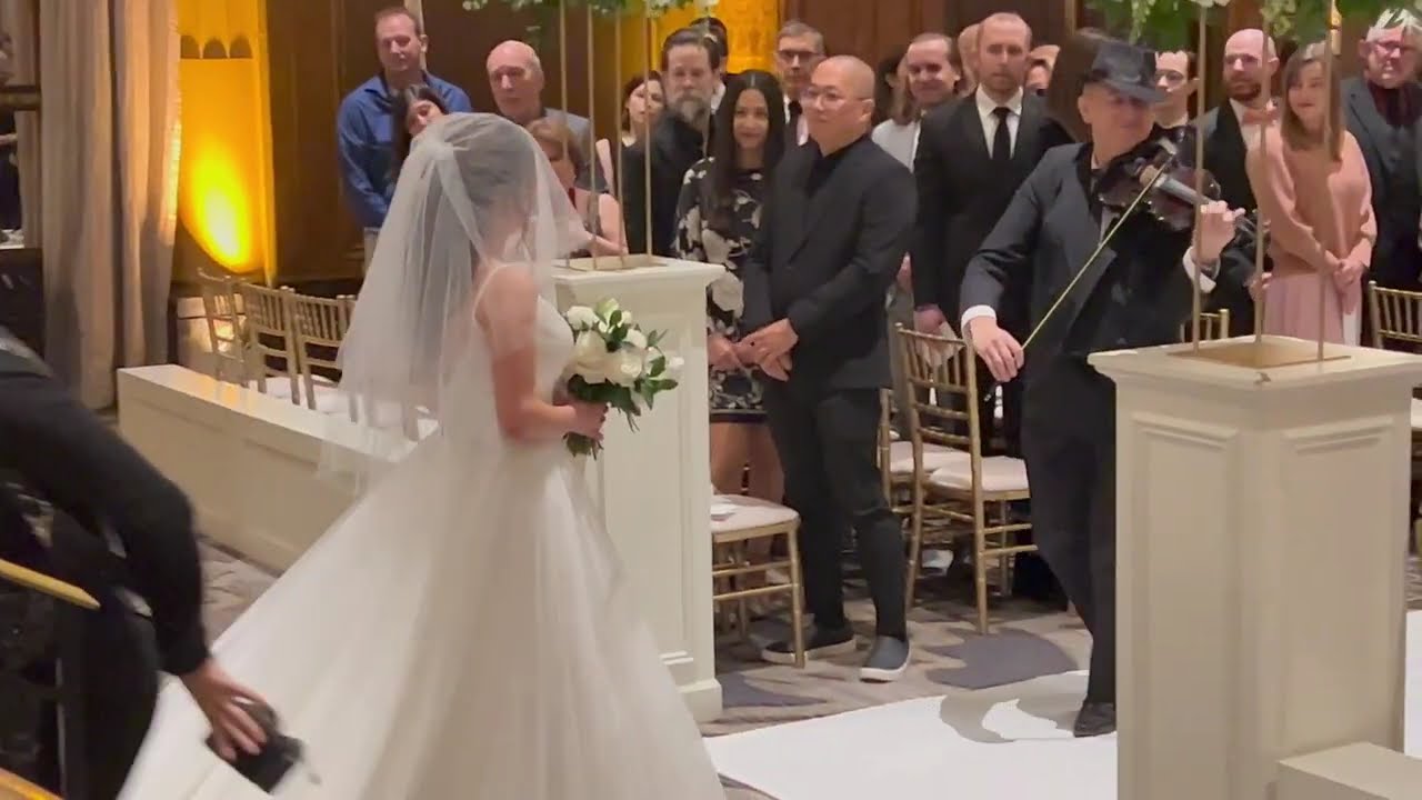 Violinist Leads Jewish Bride Ceremony| Chicago Jewish Wedding Ceremony  | Chicago Wedding Music