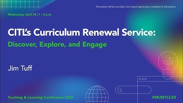 Concurrent Session 1 with Jim Tuff (MUNTLC25)