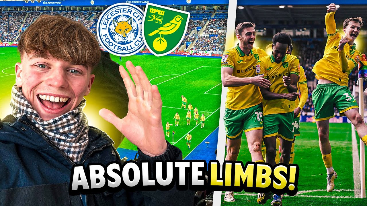 ABSOLUTE LIMBS as SOLD OUT NORWICH AWAY END ERUPTS at LEICESTER! Leicester City vs Norwich City