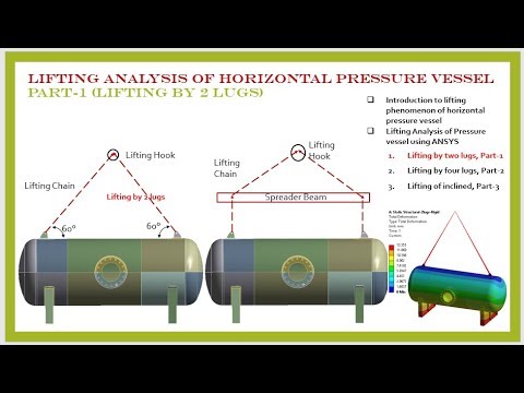 Lifting Analysis of Horizontal pressure vessel using two ... schematic design 