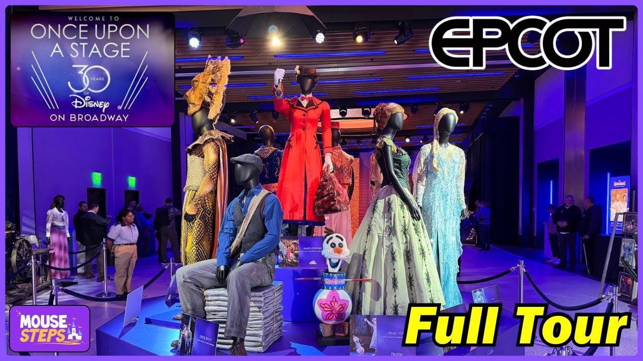 30 Years of Disney on Broadway Exhibit: Full Tour at EPCOT International Festival of the Arts 2025