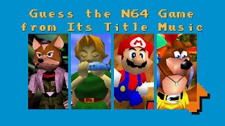 Guess the N64 Game from Its Title Music