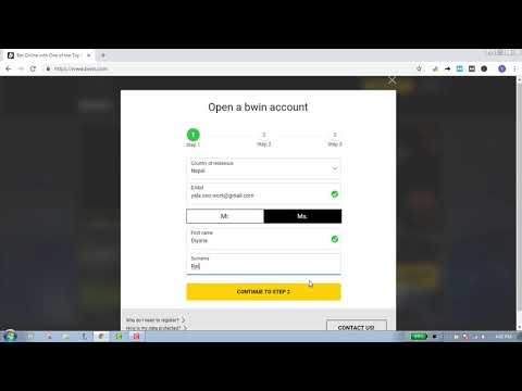 How To Create Bwin Account | Bwin Sign Up