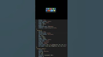 Icon Bar Animation HTML CSS #shorts