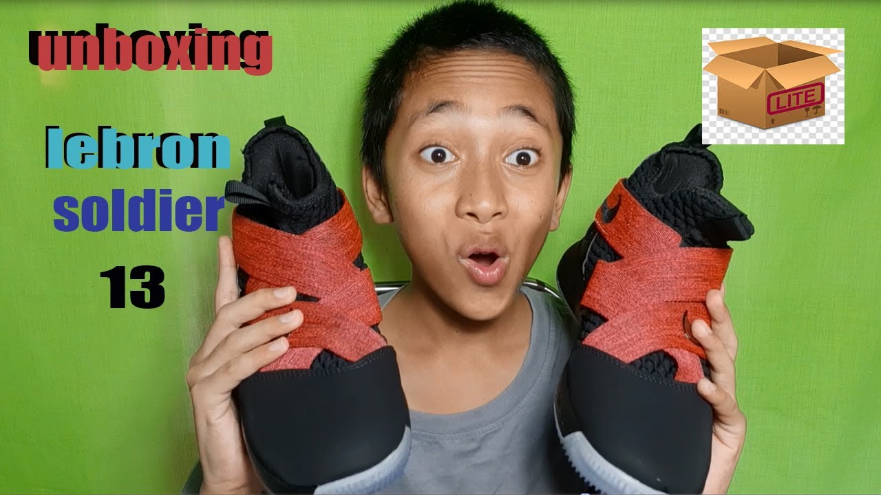 unboxing sepatu  nike  lebron sodier 13 YouTube