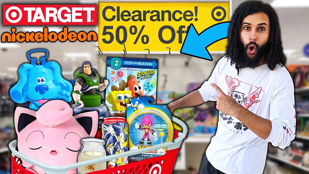 BUYING EVERY NICKELODEON ITEM AT TARGET!! EVERYTHING WAS ON CLEARANCE TODAY!! (IN STORE HUNT!)