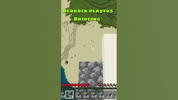 Bedrock Vs Java Bridging #short (Minecraft)