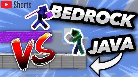 Bedrock Vs Java Bridging #short (Minecraft)