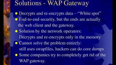 security in wap and wtsl by yun zhou