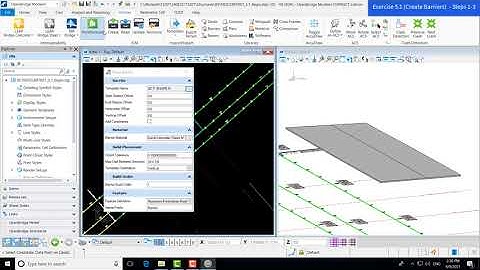 FDOTConnect (OBM) Bridge Design & Modeling - Chapter 5  Exercise 5.1 Part 2  (Create Barriers)