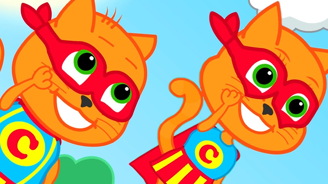 Família de Gatos - Impressionante Bebês de Superheróis Desenho