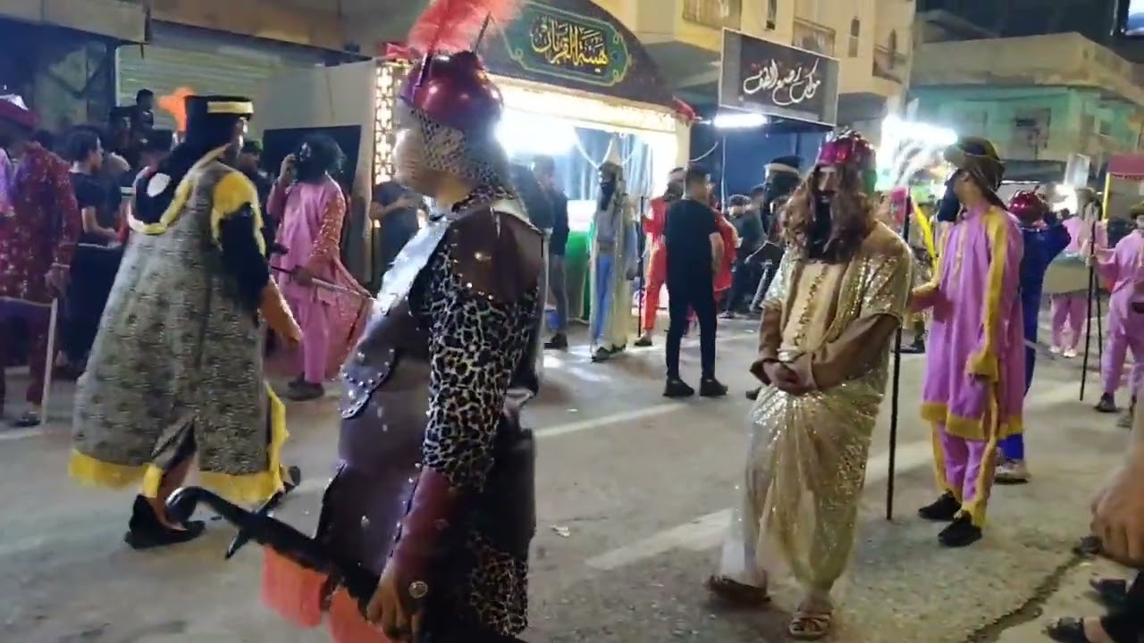 اجواء محرم في محافظه الديوانيه ❤️ شارع المواكب الحسينية ❤️