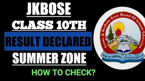 JKBOSE CLASS 10th RESULT 2021 DECLARED || HOW TO CHECK?
