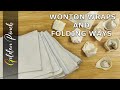 Perfect Eggless Wonton and Dumpling Wrappers recipe and 8 way to fold Wonton Sheet | Very Easy video