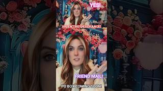 EXCHANGE VALENTINE'S WITH ME! FRIEND MAIL! #friendmail #valentinesday #shorts #youtube #friends
