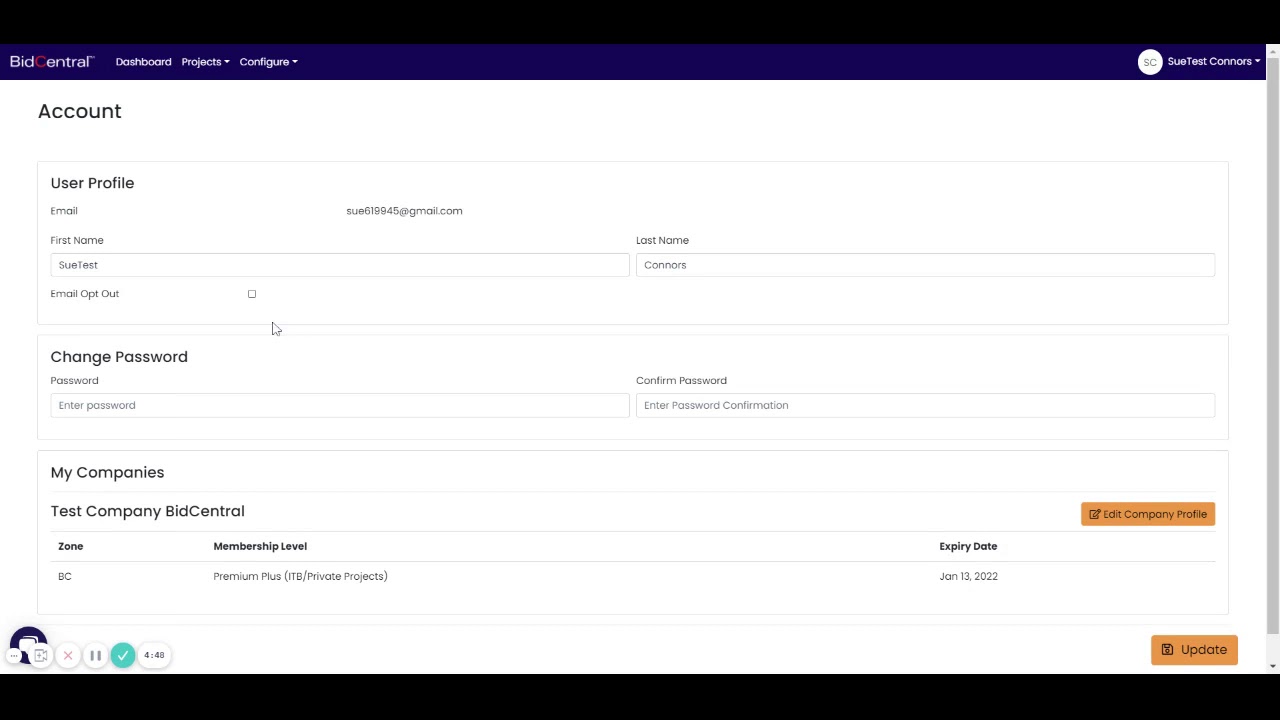 How to Update Your Company Profile