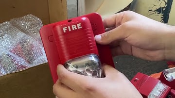 Unboxing fire alarms System Sensor/Edwards/Gentex
