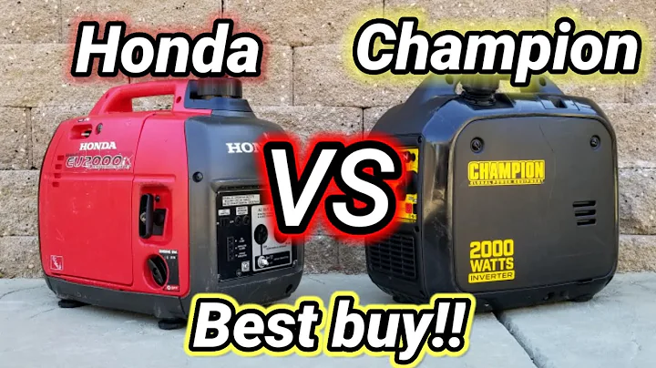 Honda eu2000I VS Champion 2000 Inverter generator Test Sound Load more
